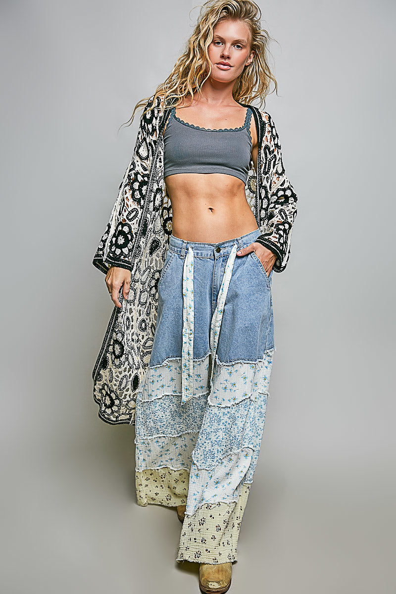 Onyx Edge Crochet Duster