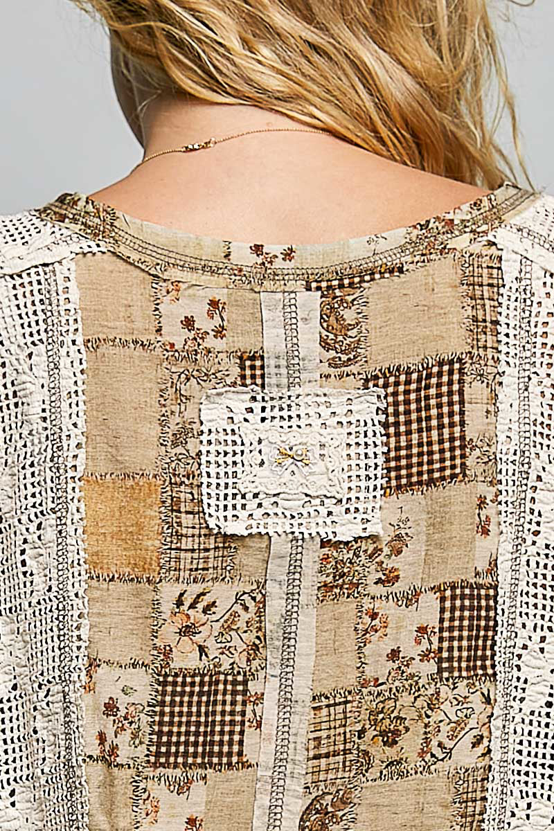 Prairie Dreams Patchwork Top