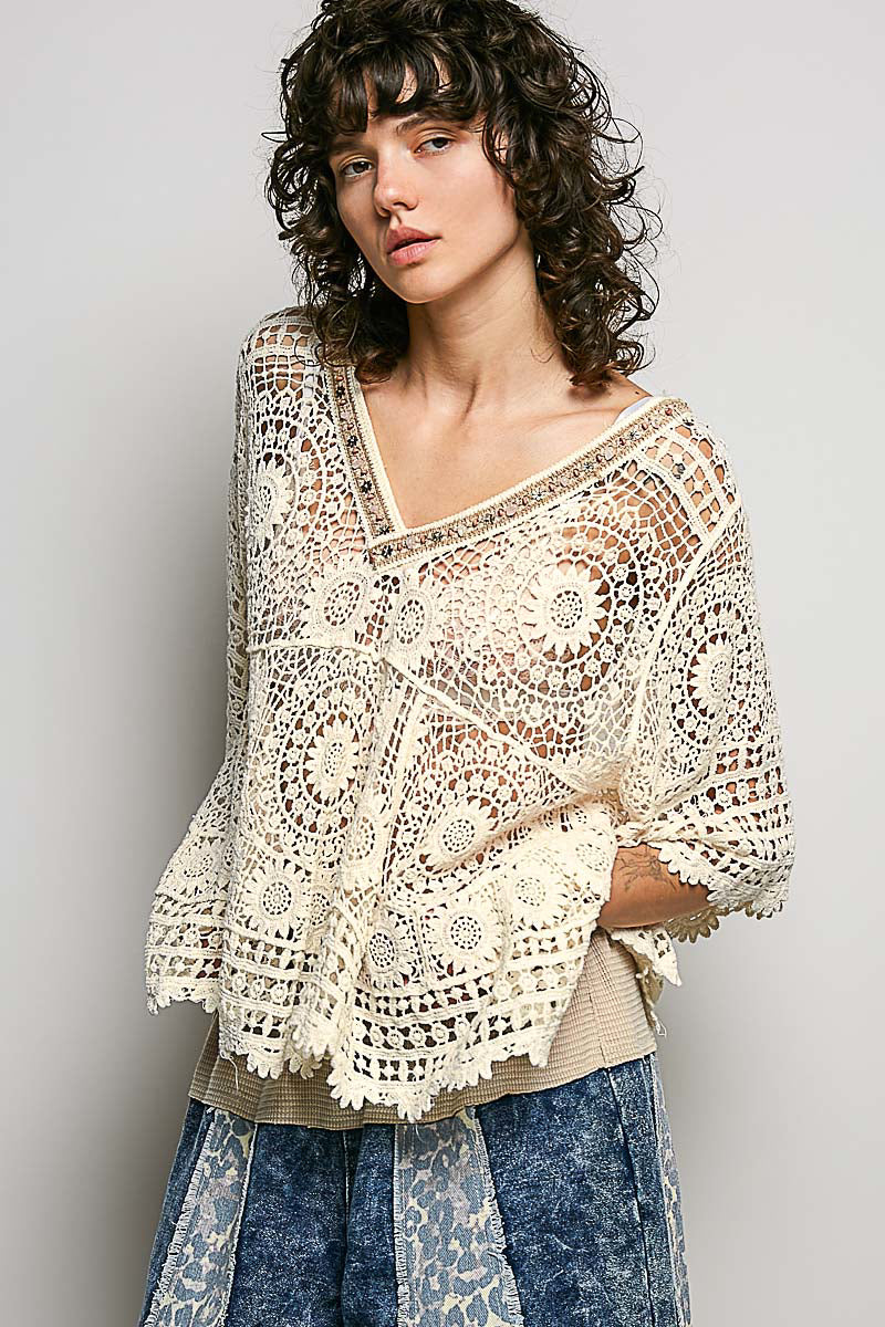 Sea Shell Sands Crochet Top