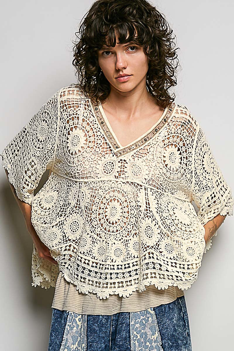Sea Shell Sands Crochet Top
