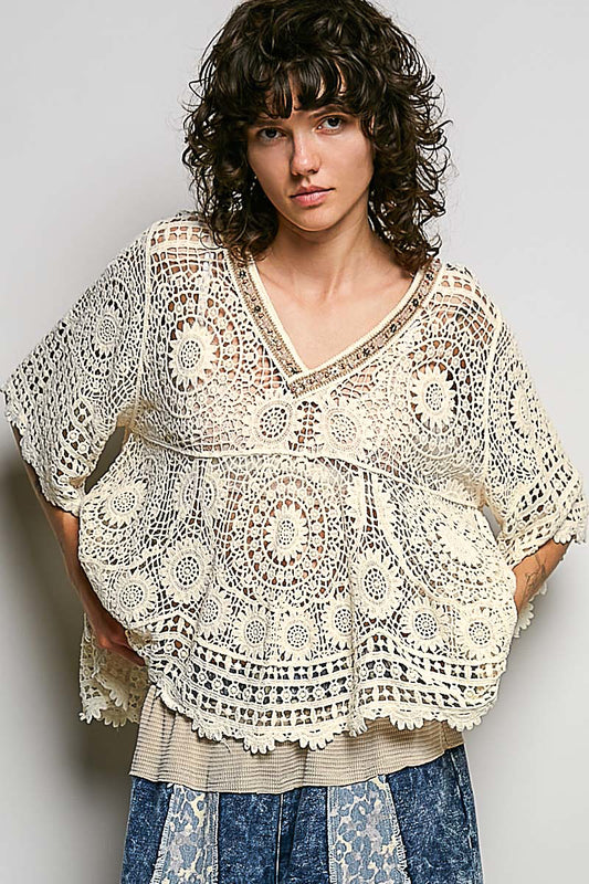 Sea Shell Sands Crochet Top