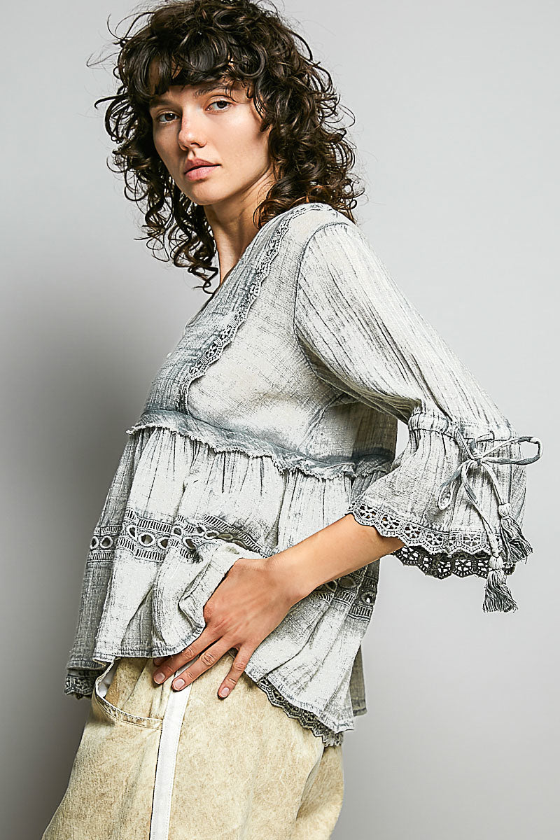 Soft Romance Sage Blouse