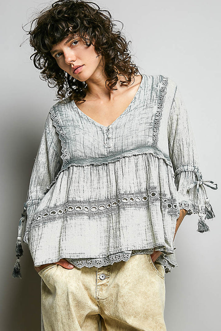 Soft Romance Sage Blouse