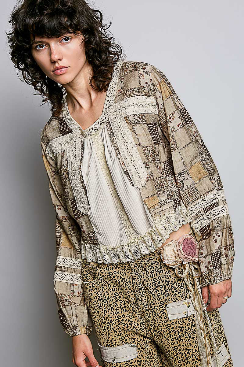 Canyon Clay Lace Blouse