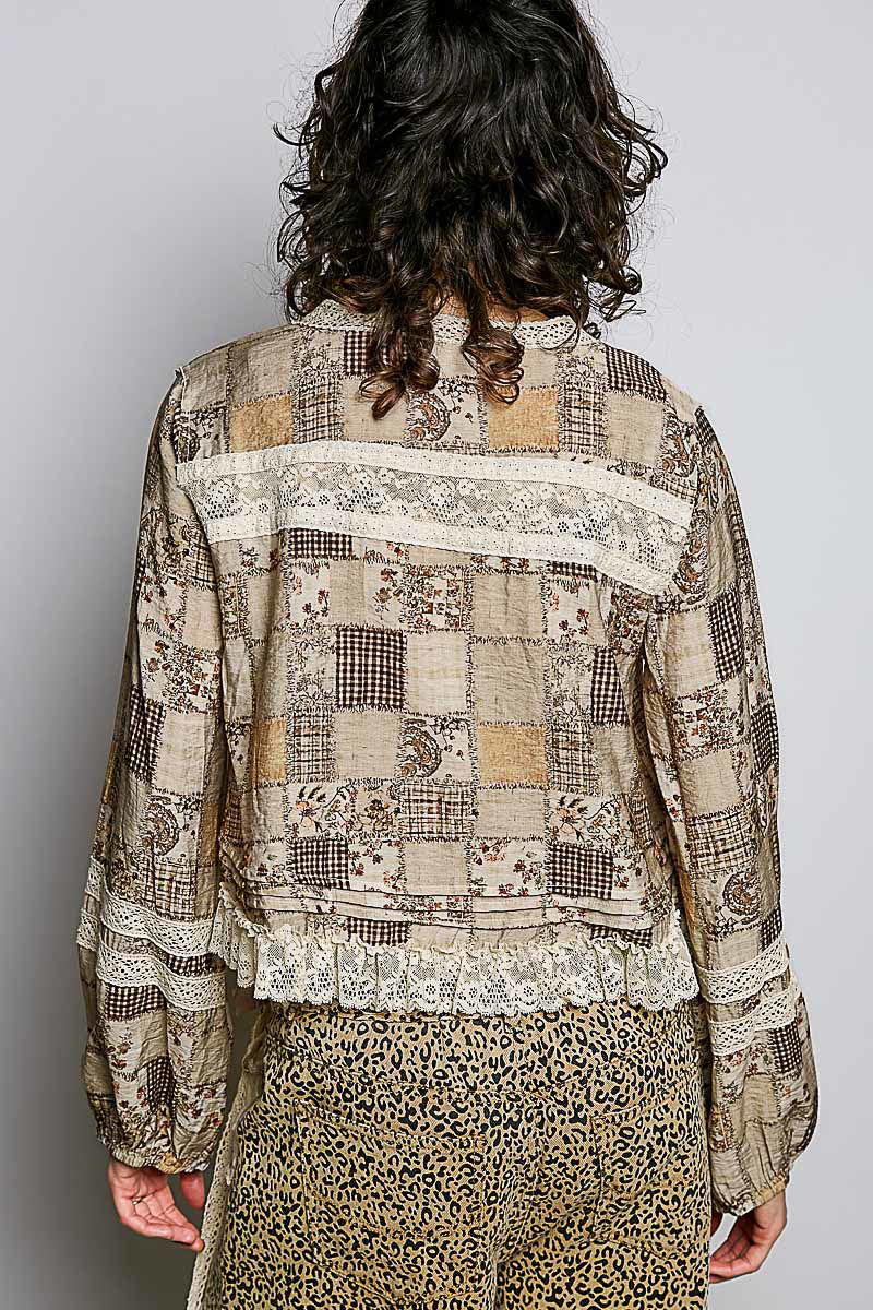 Canyon Clay Lace Blouse
