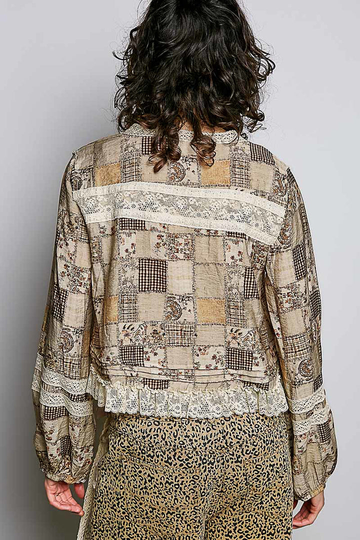 Canyon Clay Lace Blouse