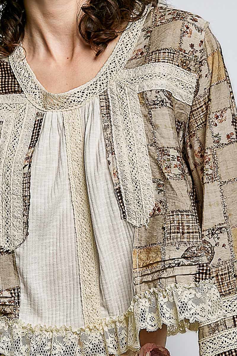Canyon Clay Lace Blouse