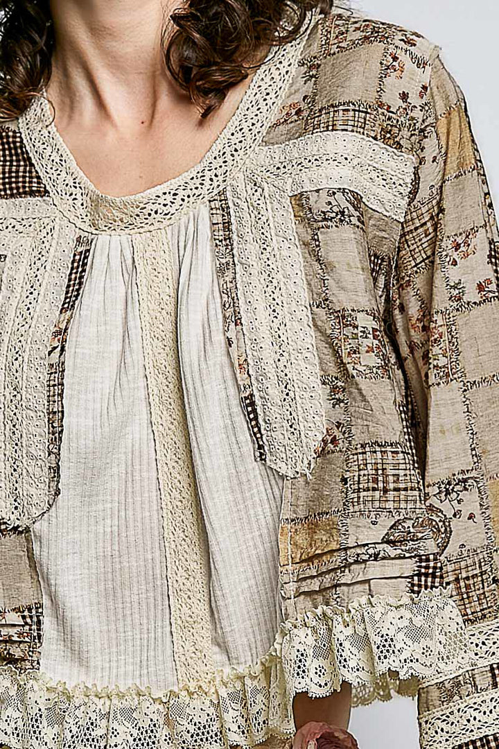 Canyon Clay Lace Blouse