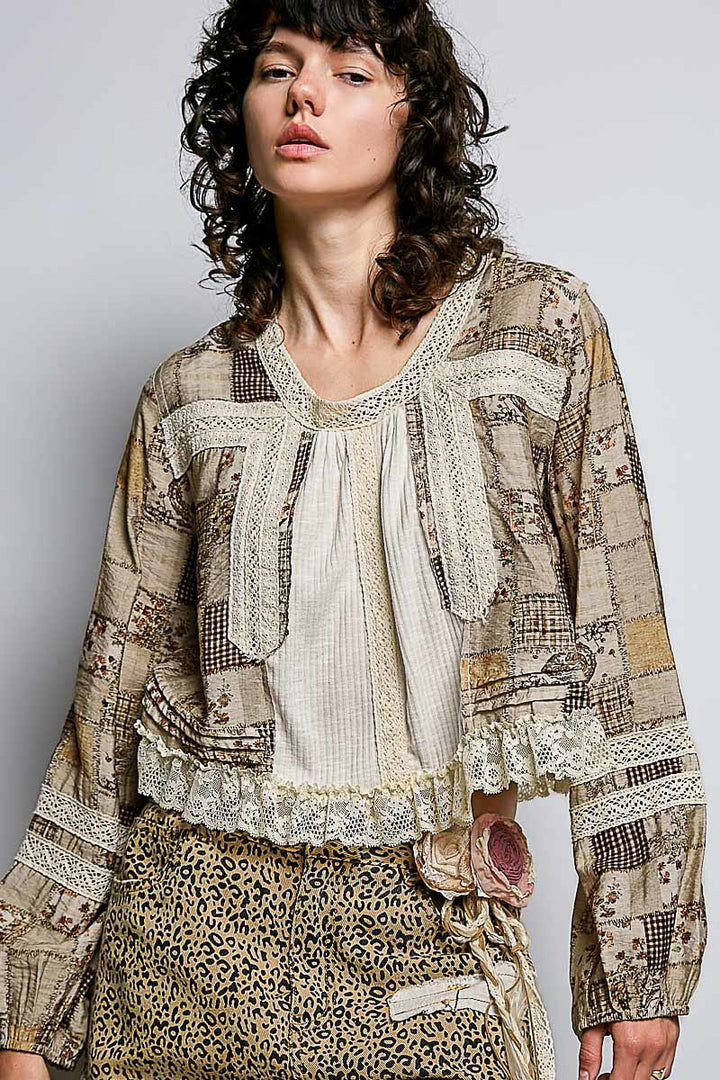 Canyon Clay Lace Blouse