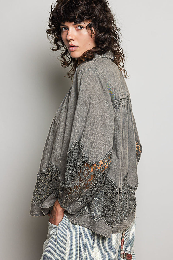 Faded Slate Blouse