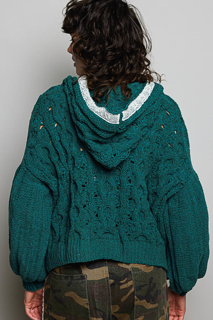 Evergreen Forest Knit Hoodie