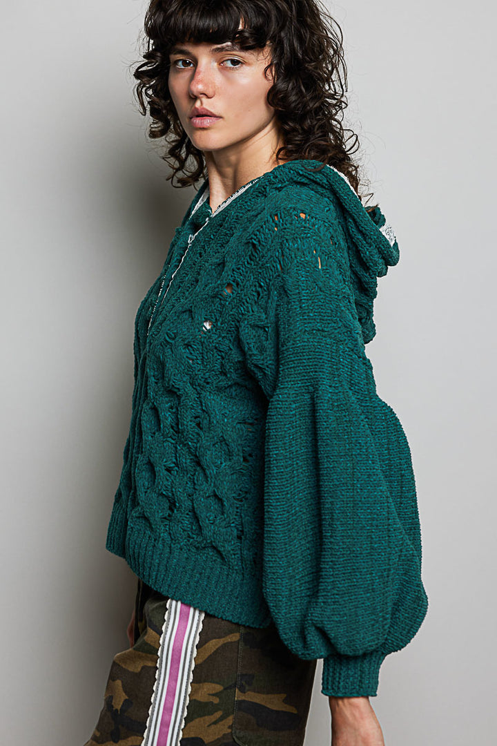 Evergreen Forest Knit Hoodie