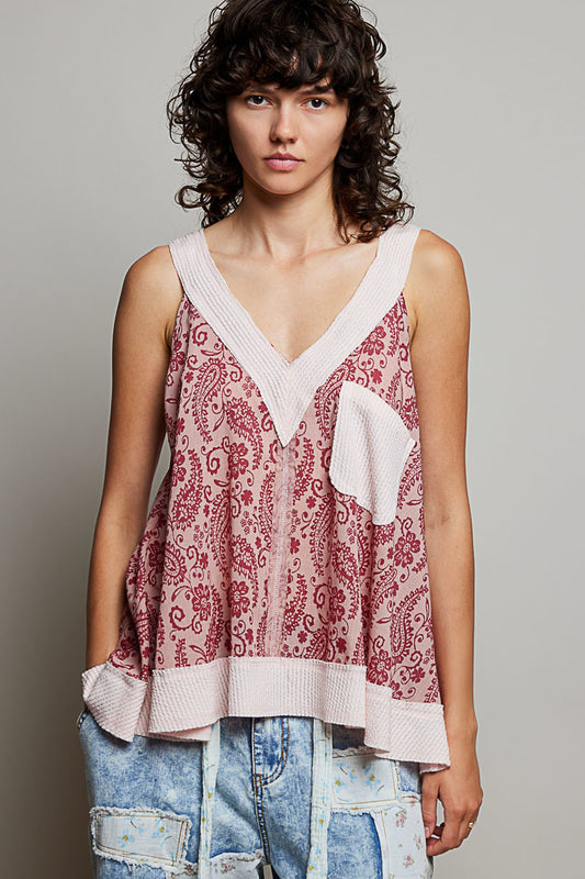 Country Bloom Cranberry Top