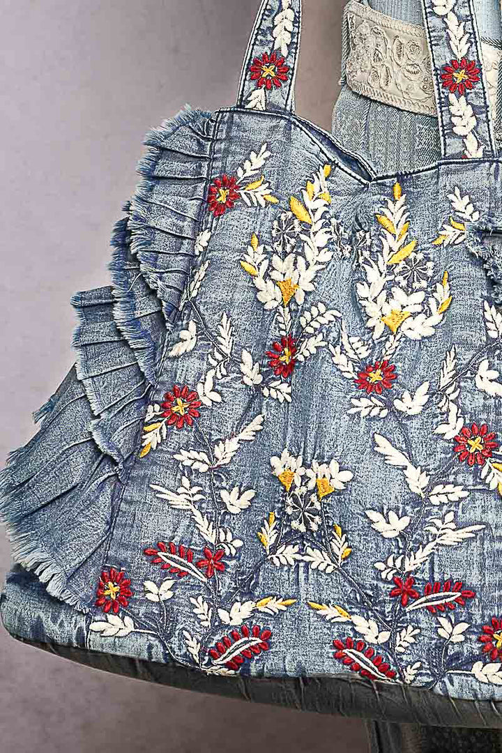Denim Darling Ruffle Bag