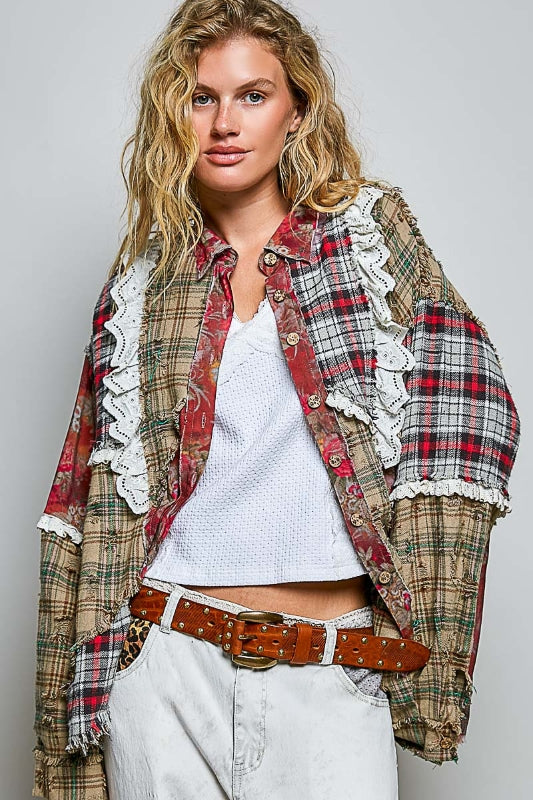 Countryside Patchwork Flannel Top