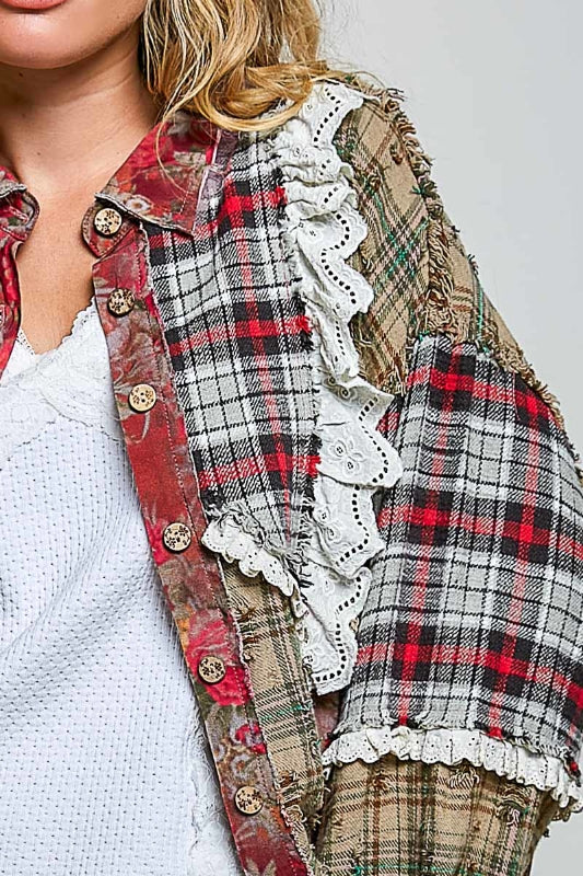 Countryside Patchwork Flannel Top