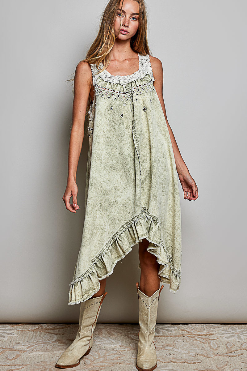 Sage Breeze Tank Dress