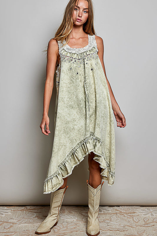 Sage Breeze Tank Dress