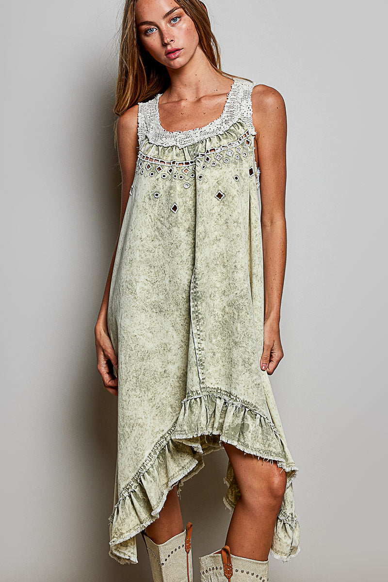 Sage Breeze Tank Dress