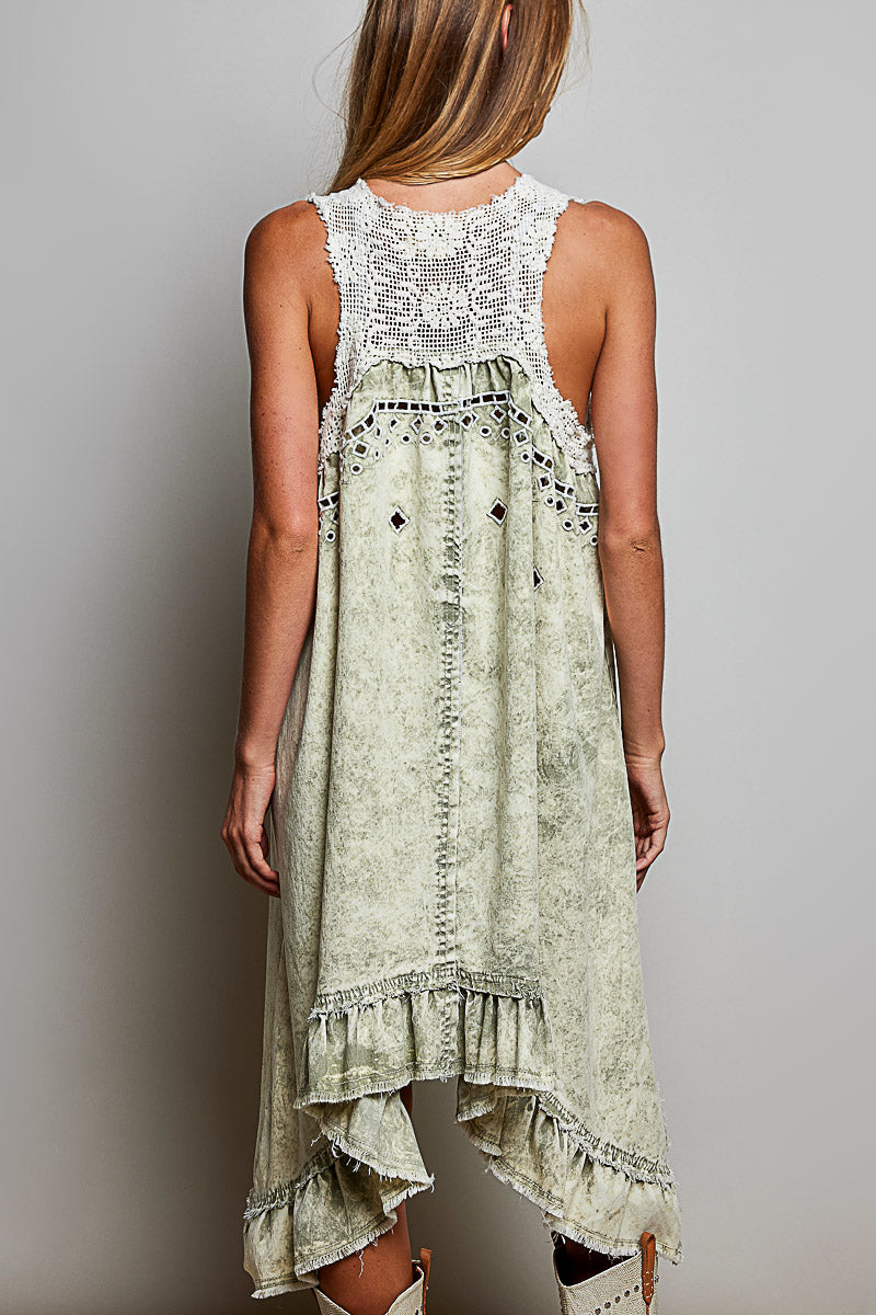 Sage Breeze Tank Dress