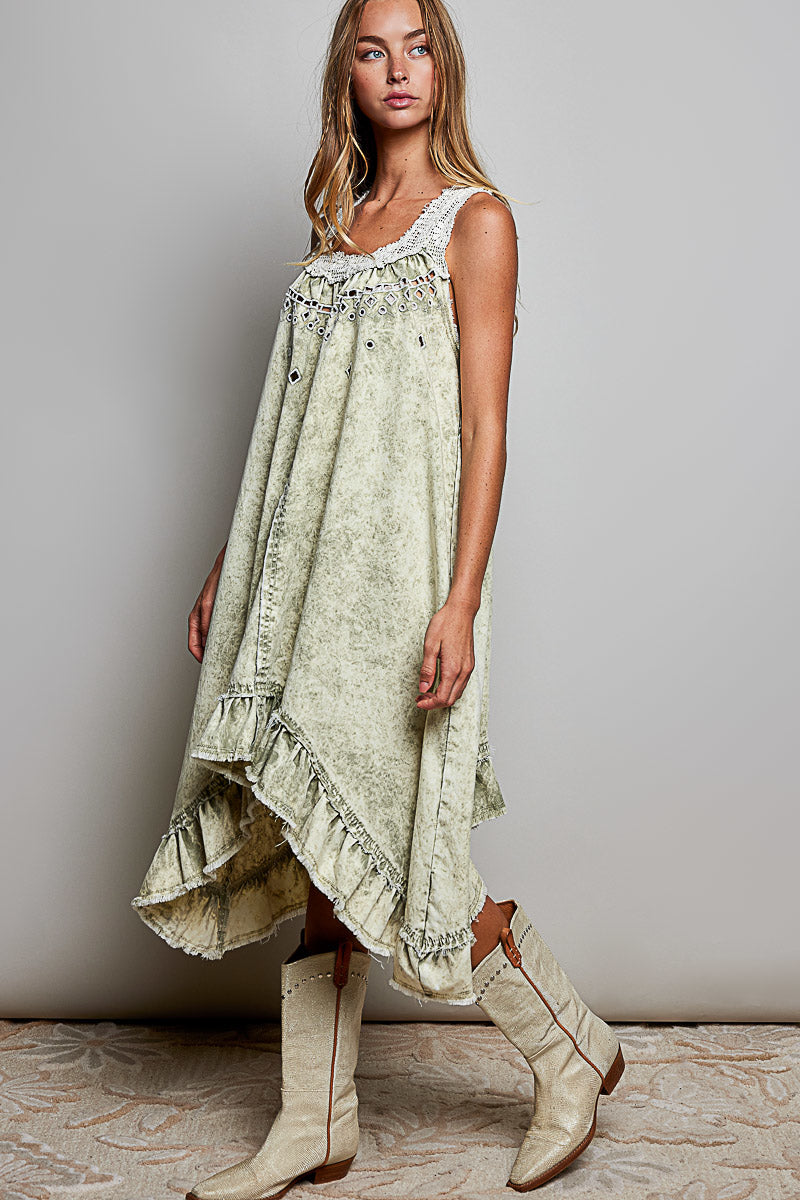 Sage Breeze Tank Dress