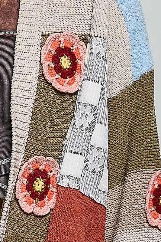 Cozy Bloom Hooded Cardigan