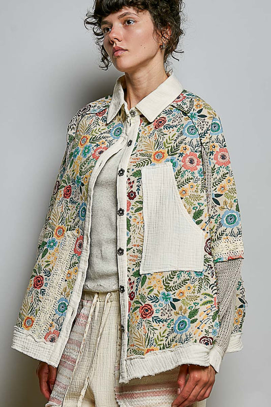 Petal Creek Button Up Top