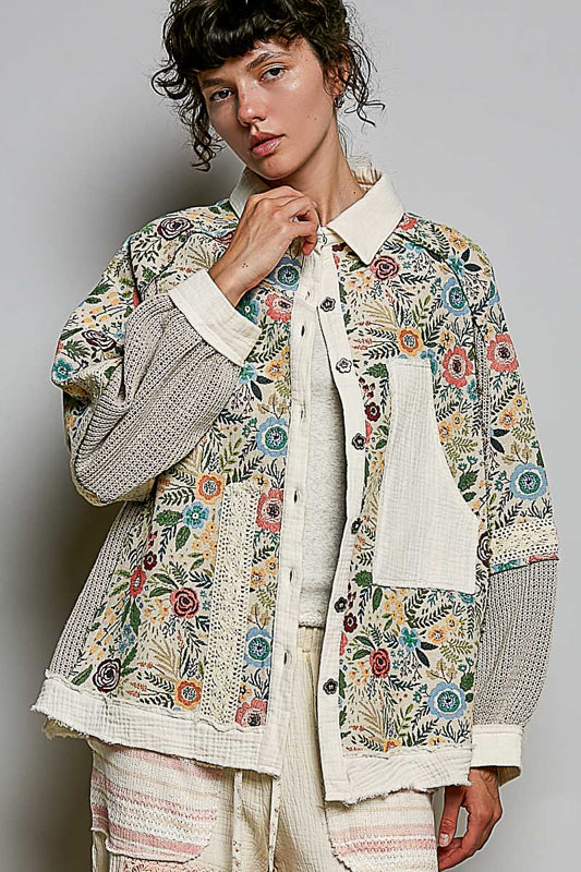 Petal Creek Button Up Top