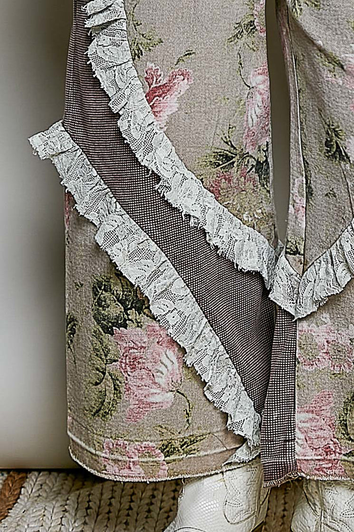 Enchanted Floral Plum Pants