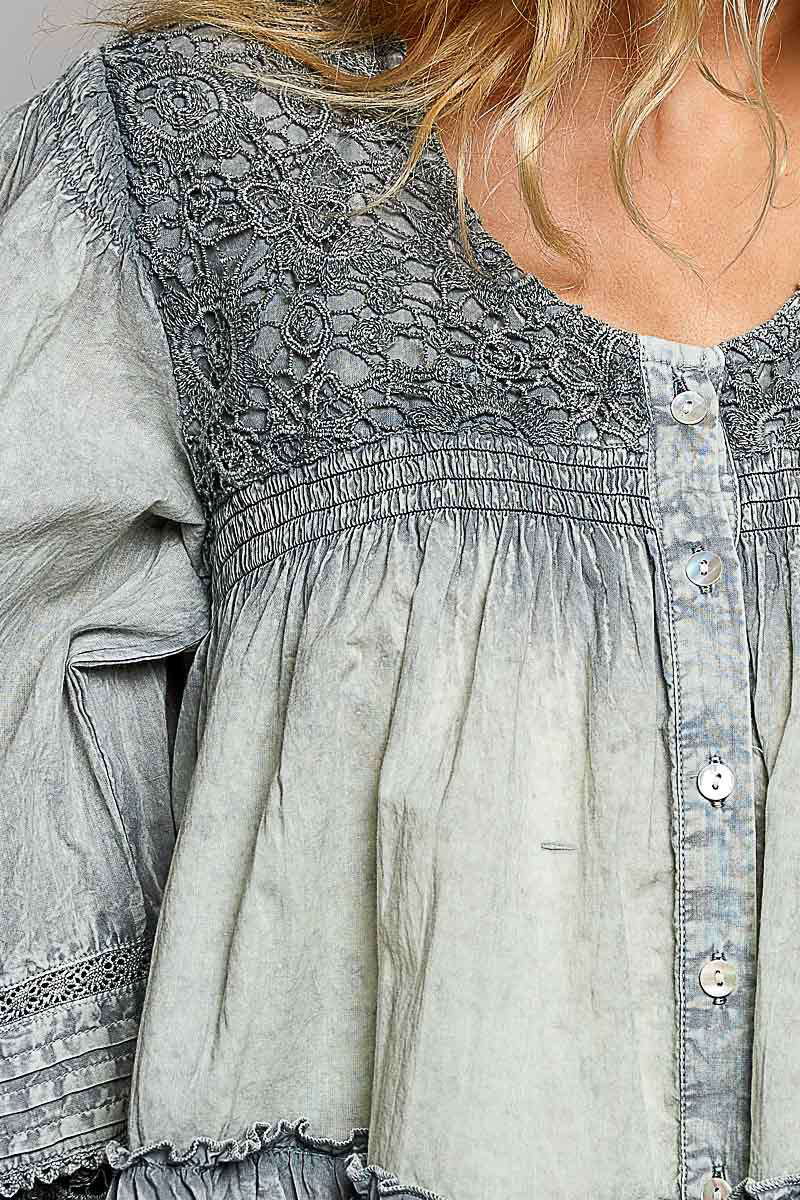 Smoke &amp; Lace Blouse