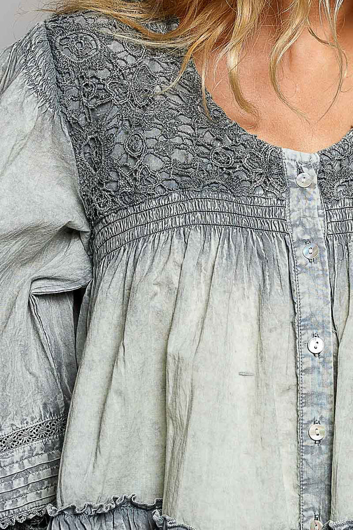 Smoke &amp; Lace Blouse