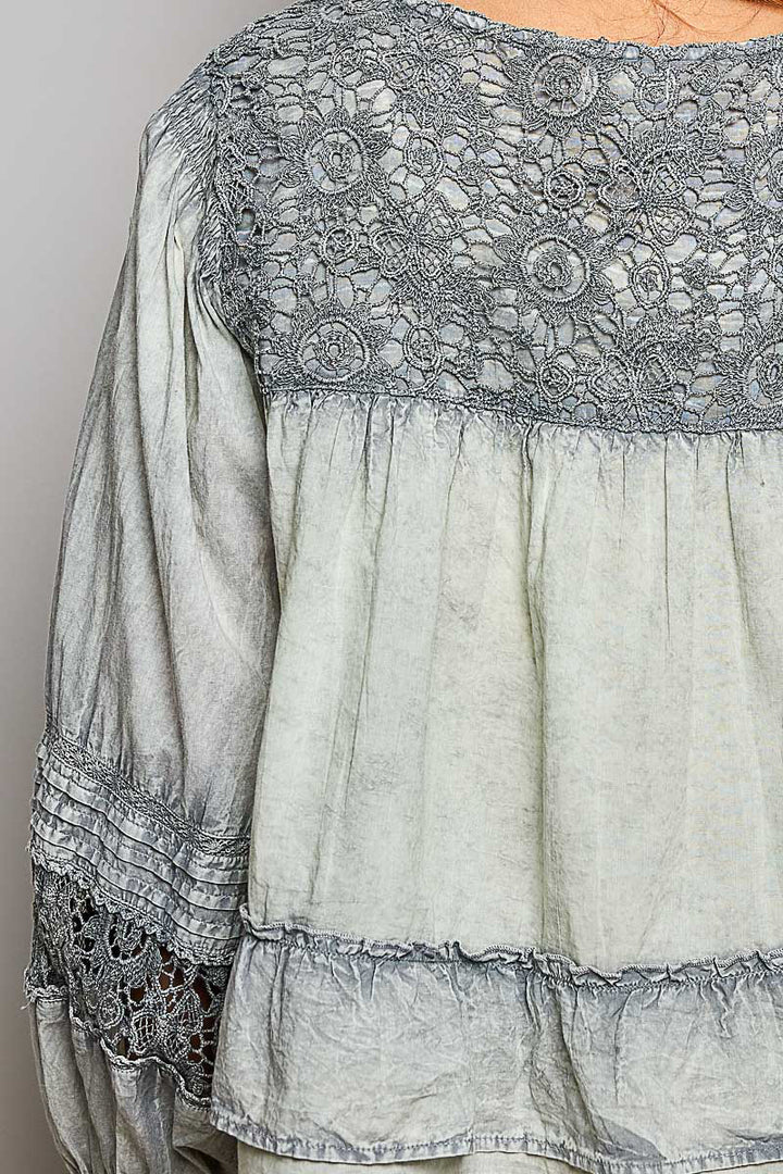 Smoke &amp; Lace Blouse
