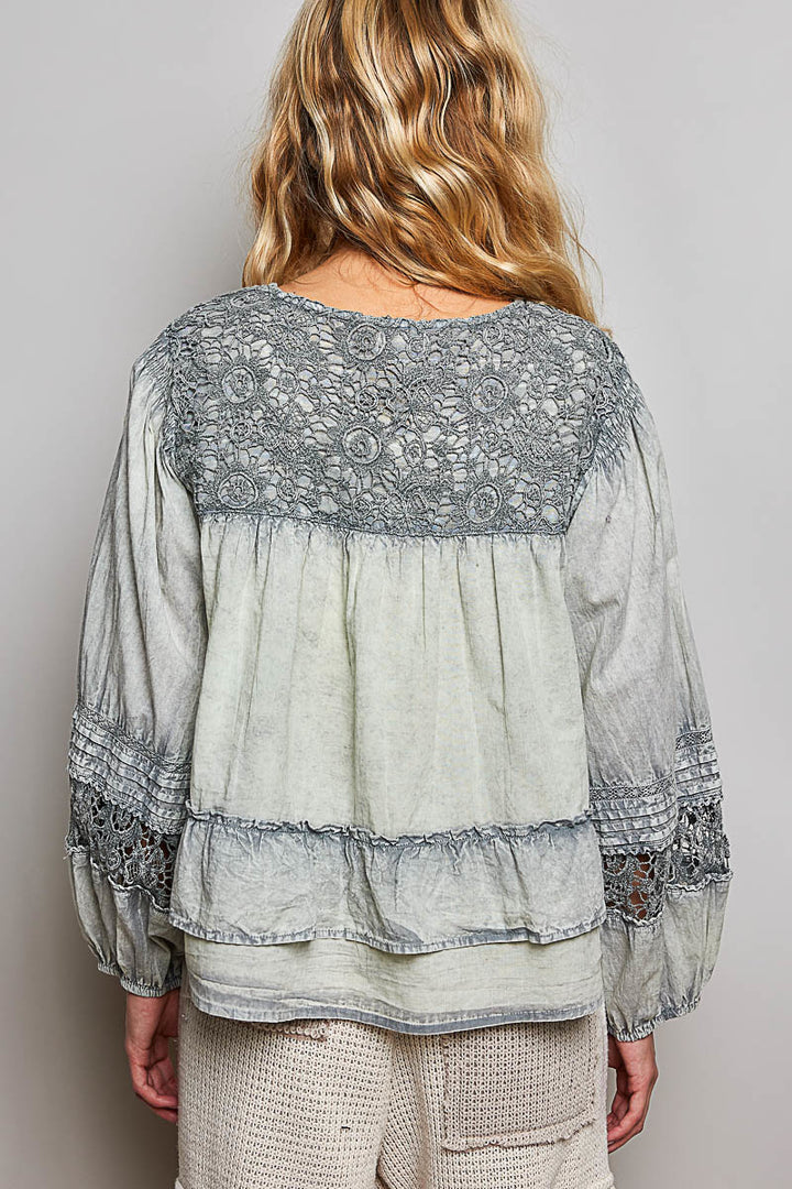 Smoke &amp; Lace Blouse