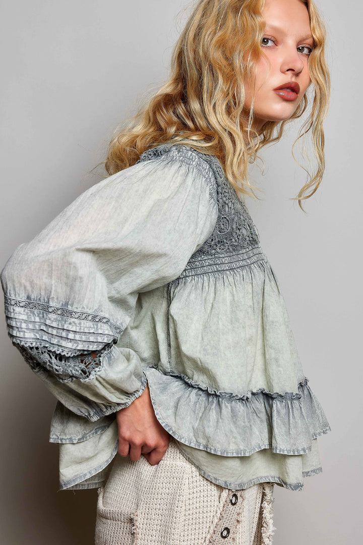 Smoke &amp; Lace Blouse
