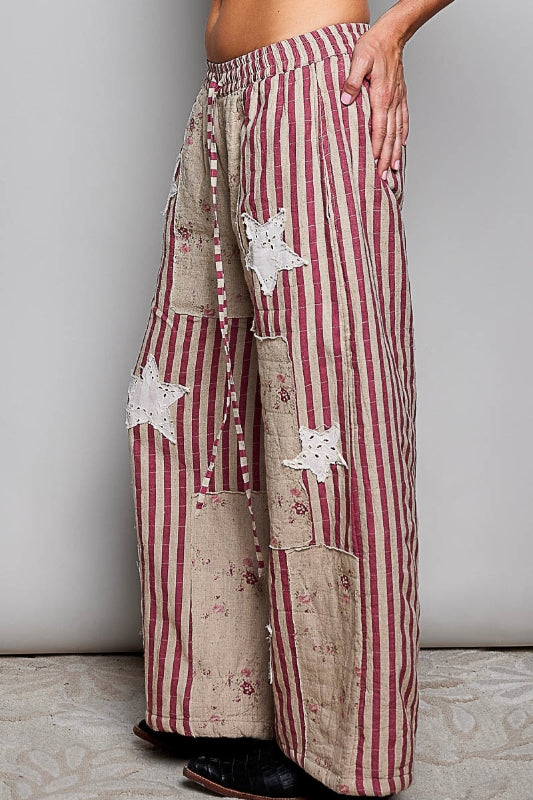 Rodeo Rose Patchwork Pants