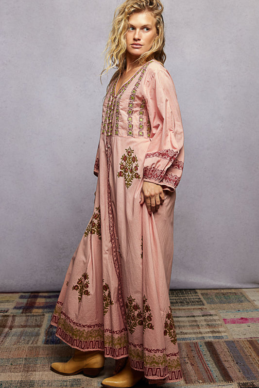 Blush Horizon Maxi Dress