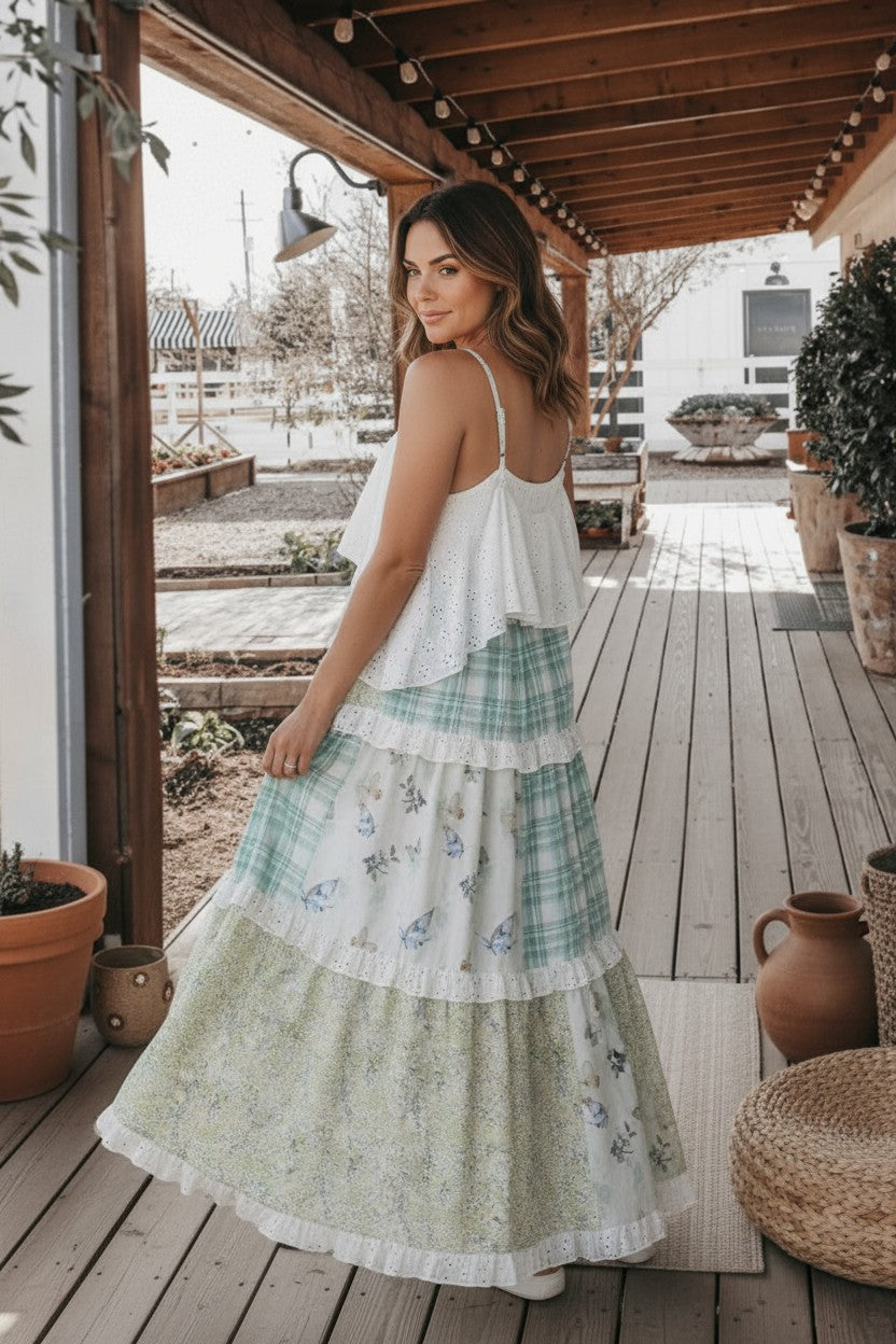 Mariposa Morning Floral Dress