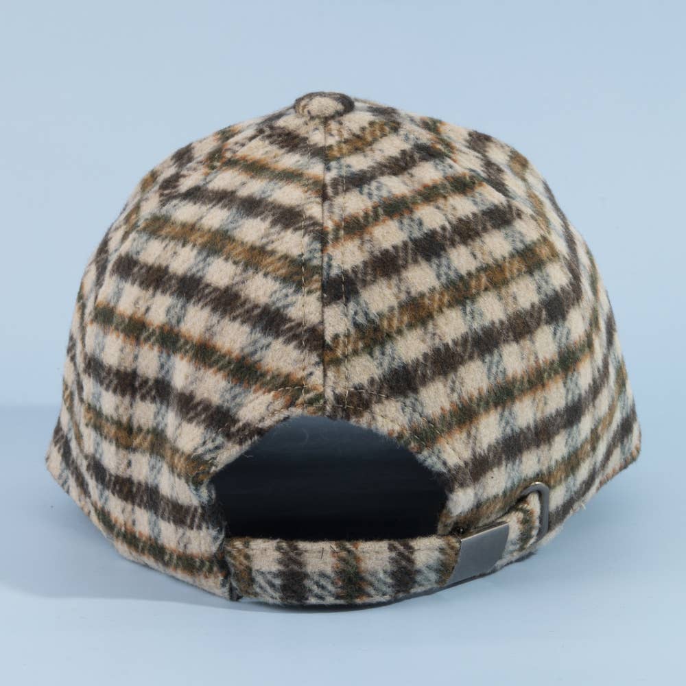 Rust & River Plaid Baseball Cap