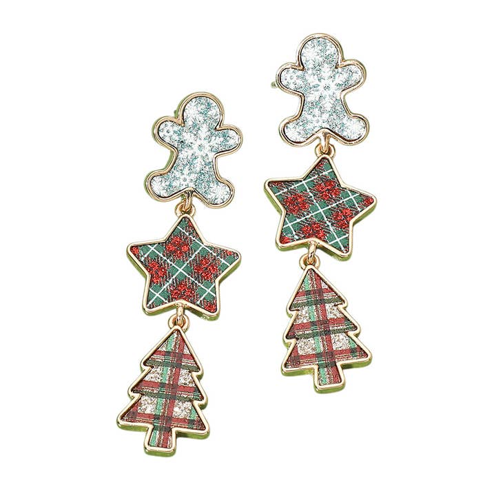 Yuletide Trio Tiered Earrings