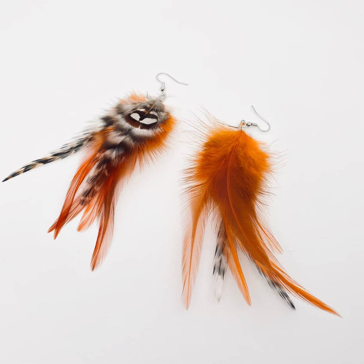 Wildfire Feather Earrings