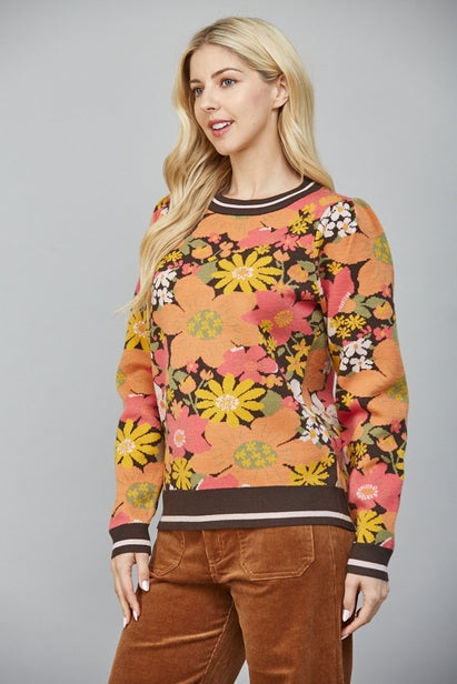 Autumn Wildflower Woven Top