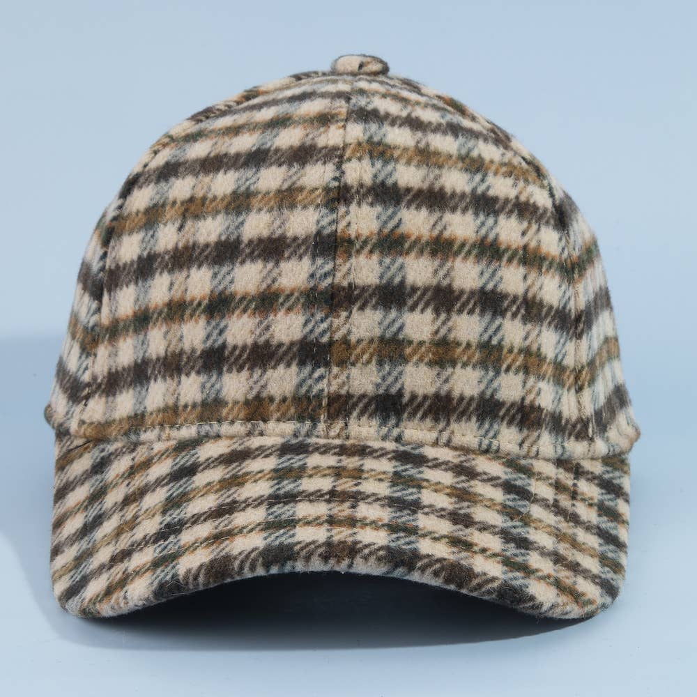 Rust & River Plaid Baseball Cap