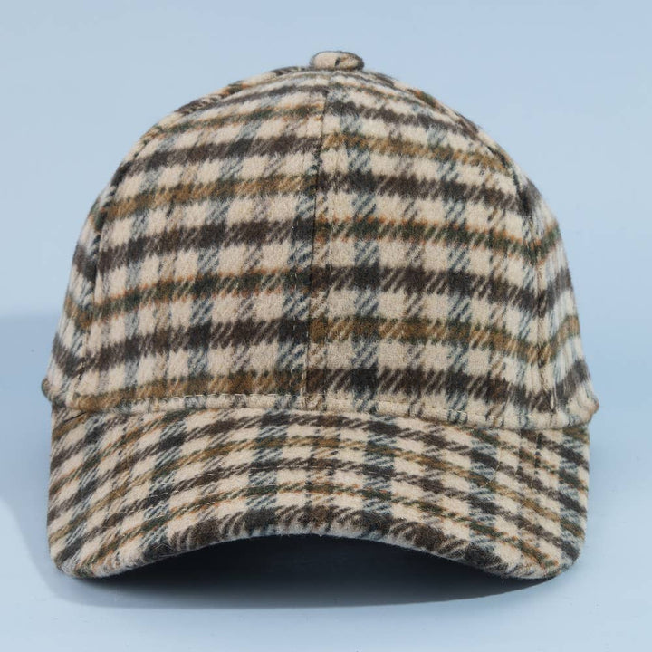 Rust &amp; River Plaid Baseball Cap