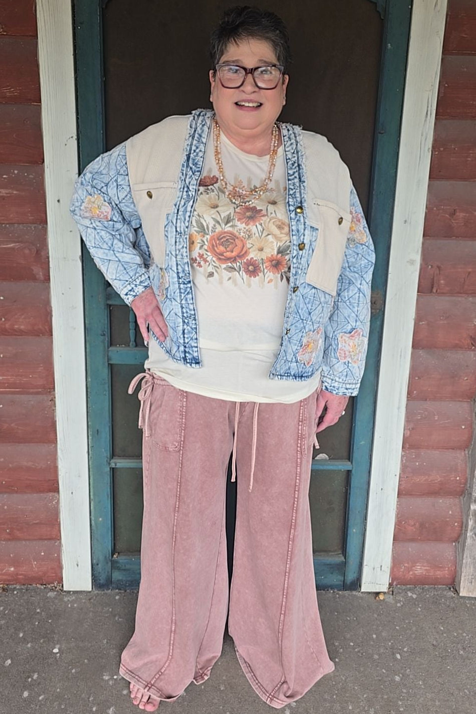 Oatmeal And Denim Jacket