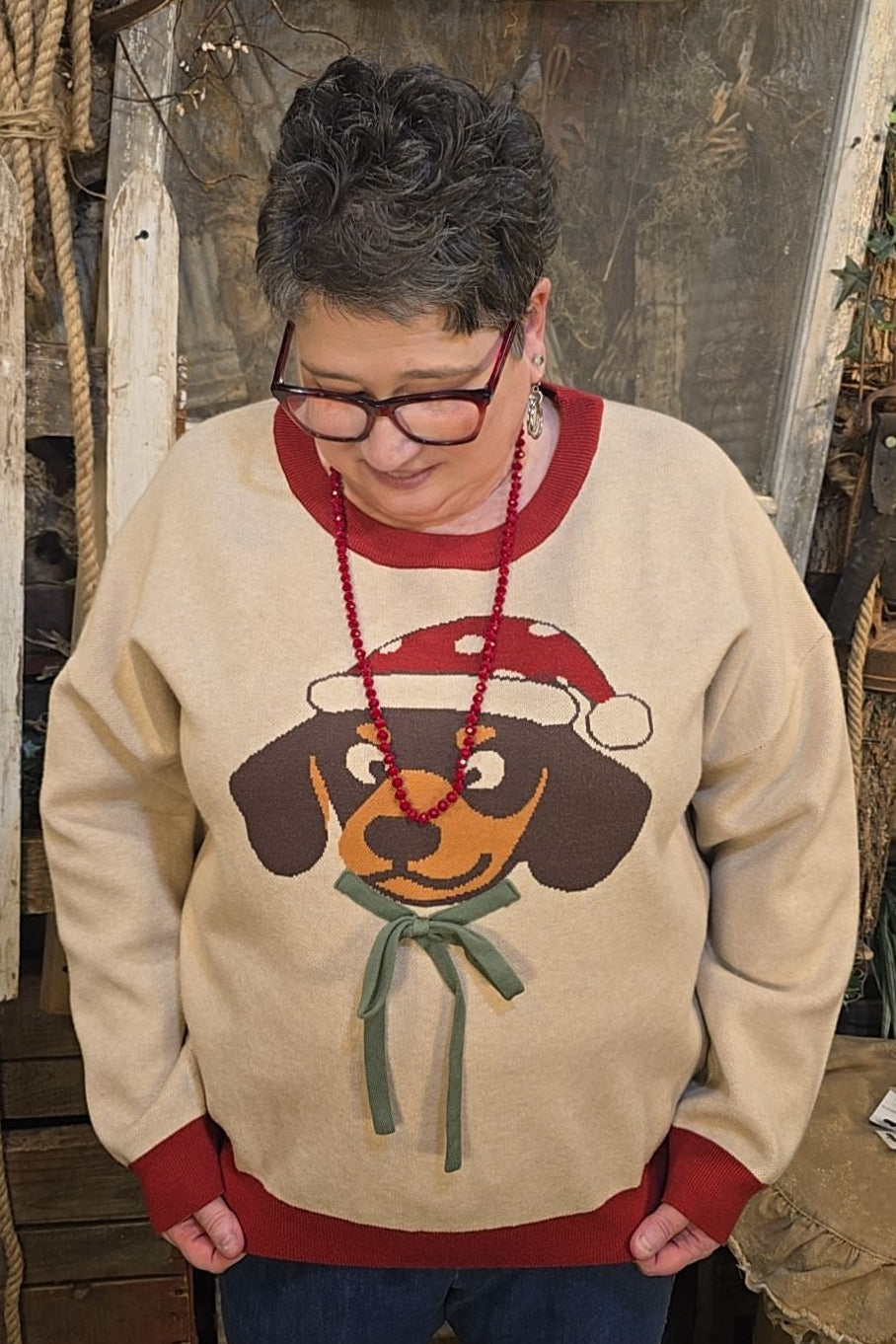 Deck the Halls with Barks &amp; Holly Sweater