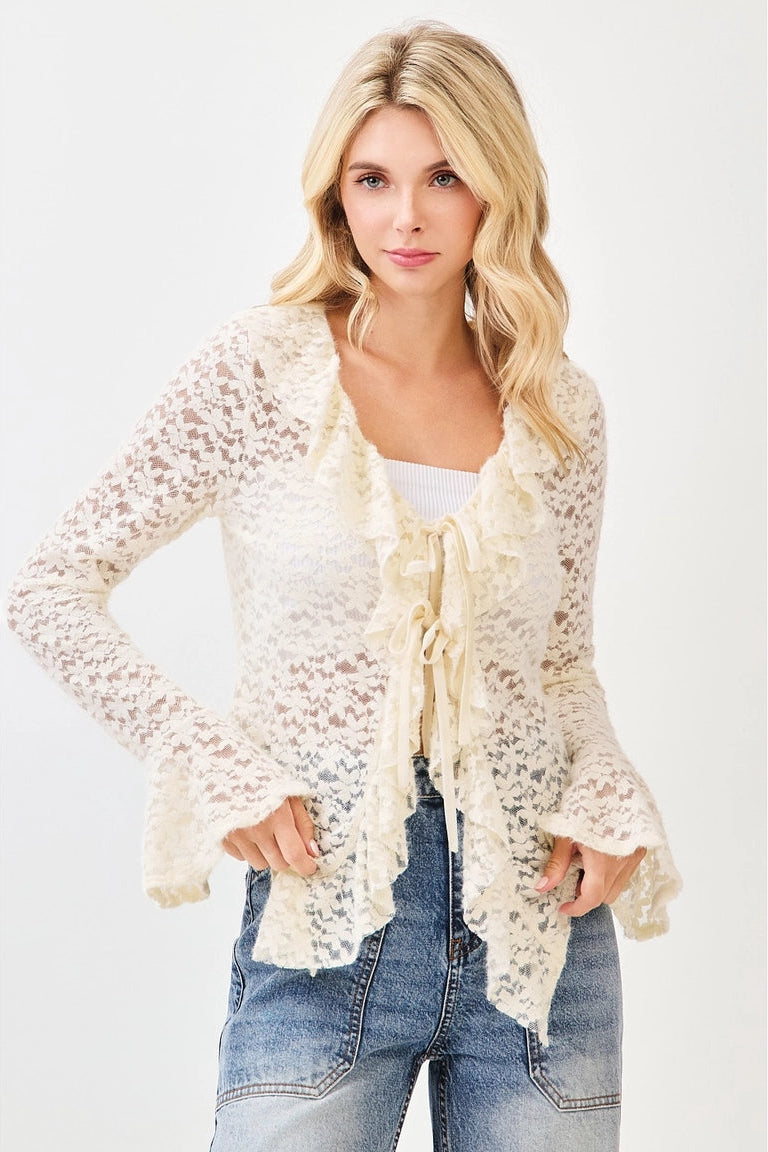 Heirloom Cream Lace Cardigan