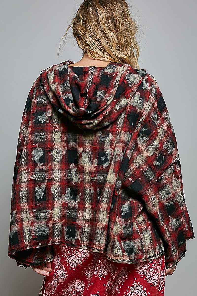 Peace & Plaid Casual Top