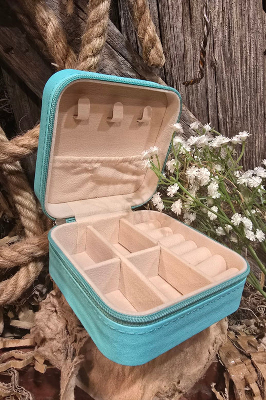 Hit The Road Turquoise Traveling Jewelry Box