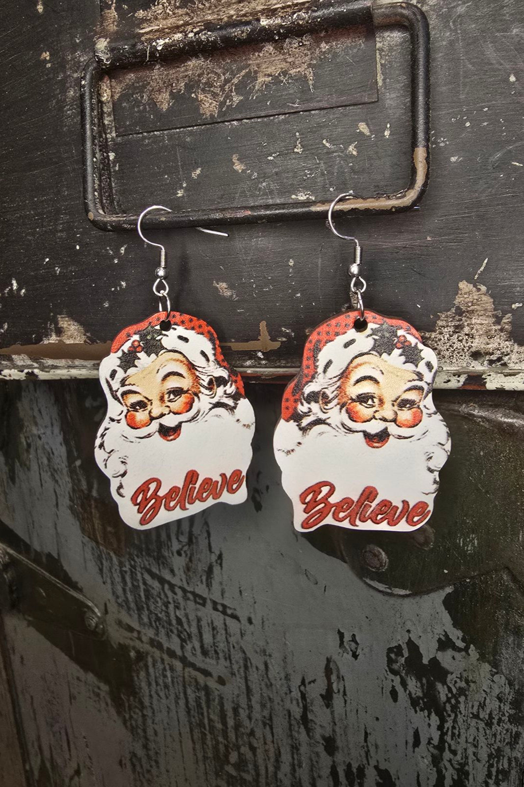 I Believe In Santa Earrings