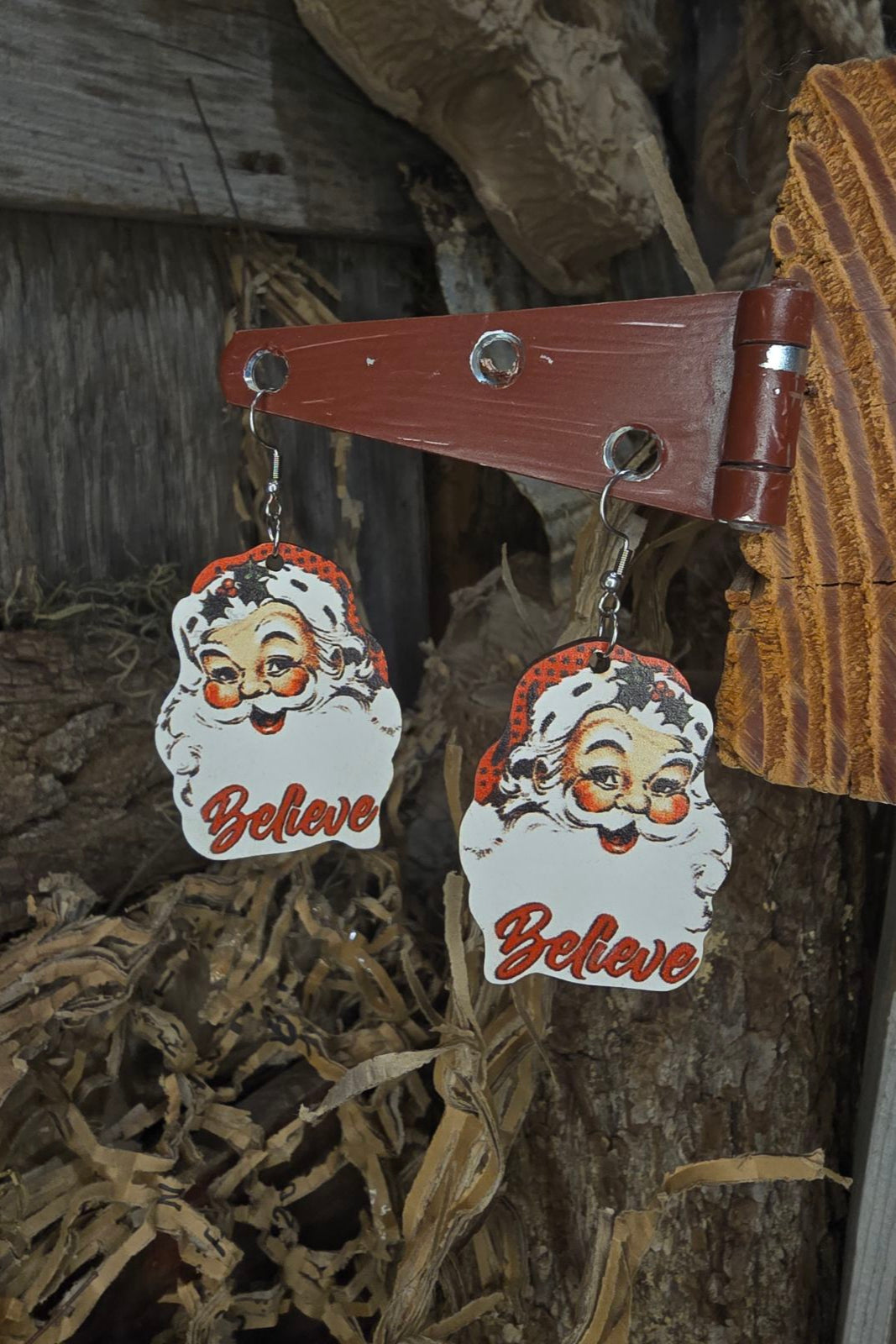 I Believe In Santa Earrings